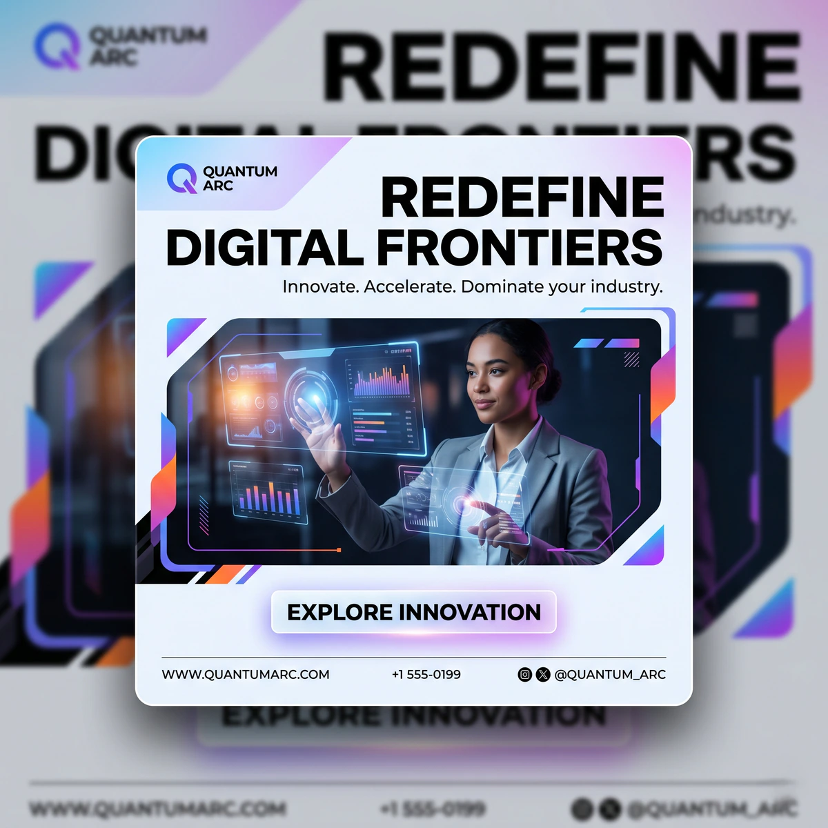 Modern poster design preview
